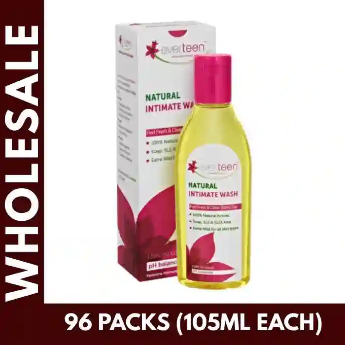 Buy 96 units everteen Natural Intimate Wash 105ml each at Bulk Prices. GST Invoice Available for TCS Input Credit - everteen-neud.com