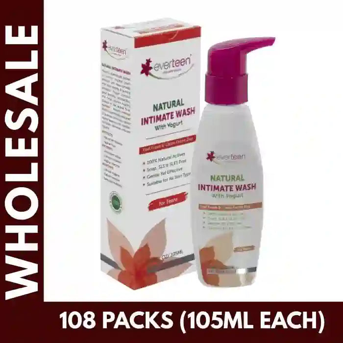Buy 108 units everteen Yogurt Intimate Wash 105ml each at Bulk Prices. GST Invoice Available for TCS Input Credit - everteen-neud.com