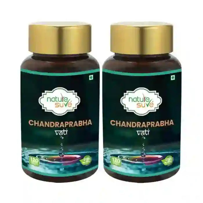 Buy 2 Packs Nature Sure Chandraprabha Vati 120 Ayurvedic Tablets for Prameha and Urogenital Wellness directly from company - everteen-neud.com