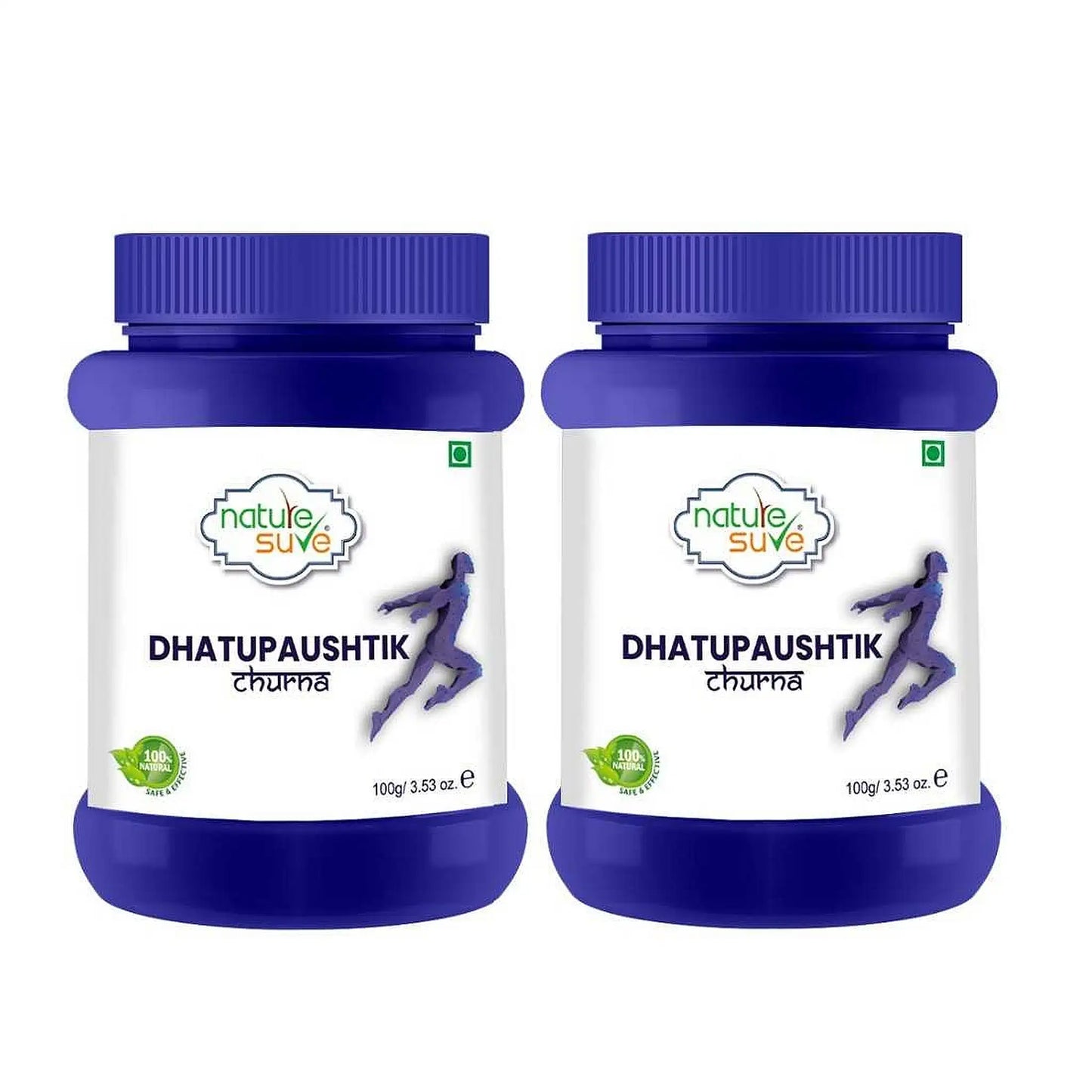 Buy 2 Packs Nature Sure Dhatupaushtik Ayurvedic Churna 100g Each for Vigor, Vitality and Stamina in Men and Women directly from company - everteen-neud.com