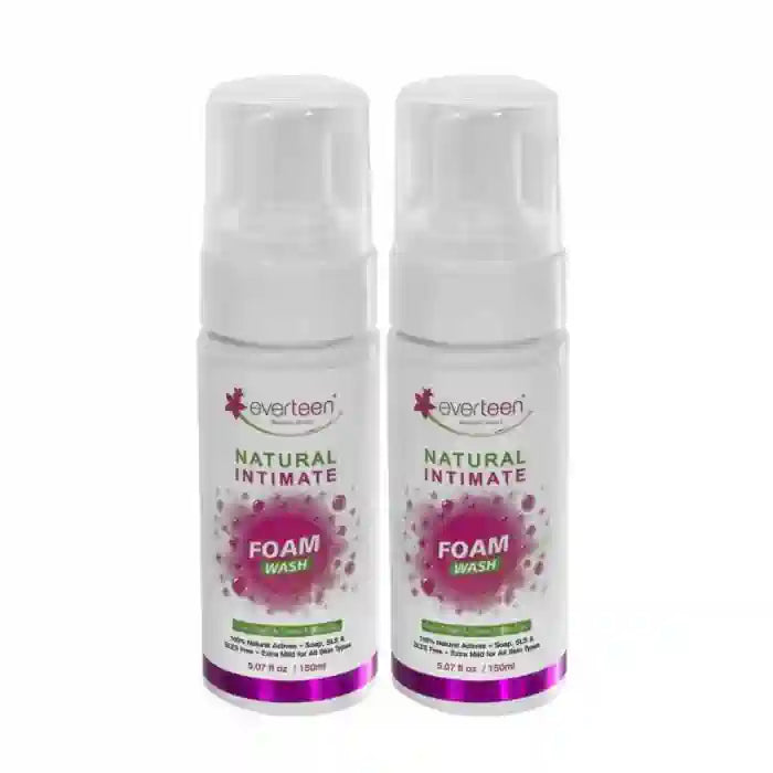 Buy 2 Packs everteen Natural Intimate Foam Wash 150ml for Women - everteen-neud.com