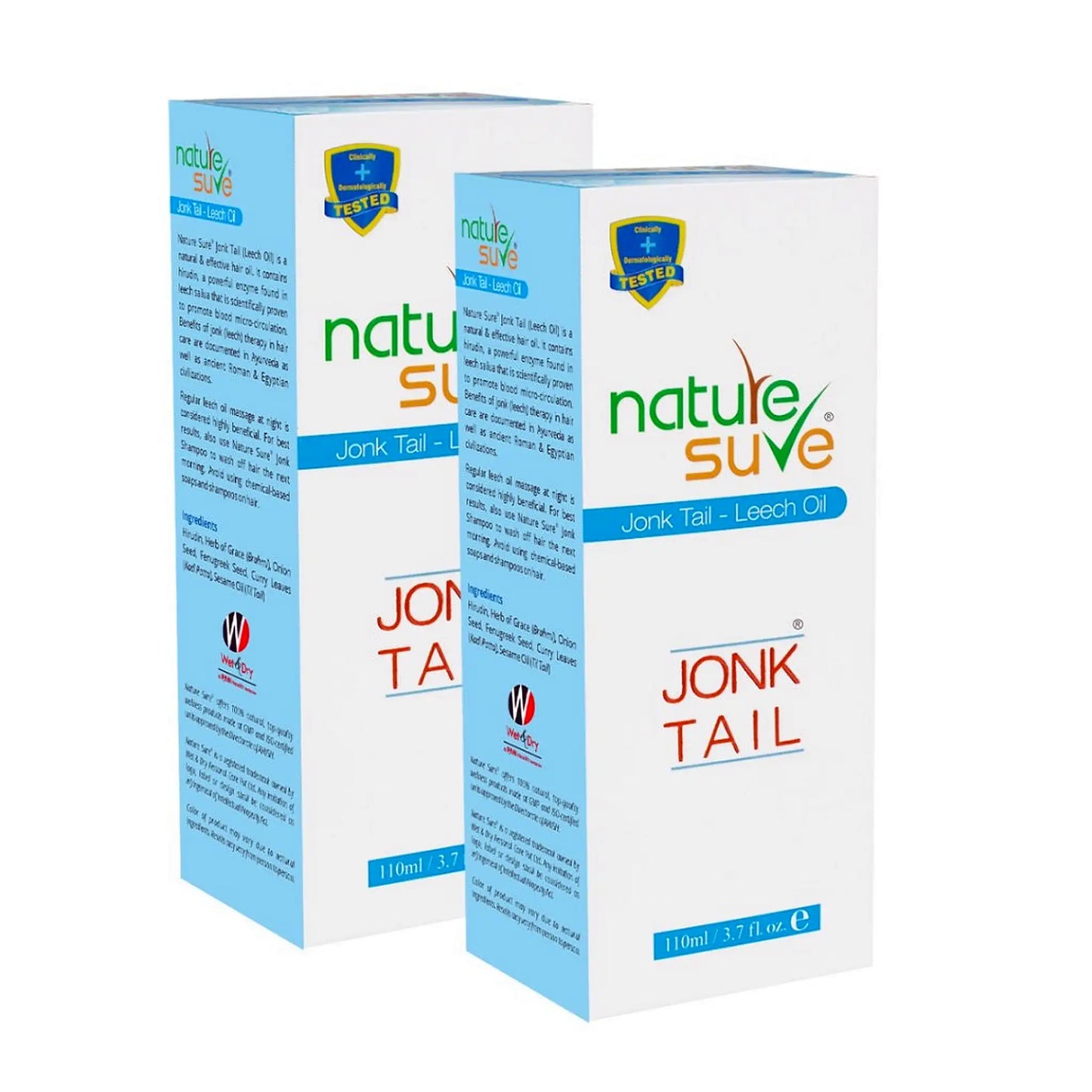 Nature Sure Jonk Tail 2x110ml – AYUSH-Certified Ayurvedic Hair and Scalp Care Oil