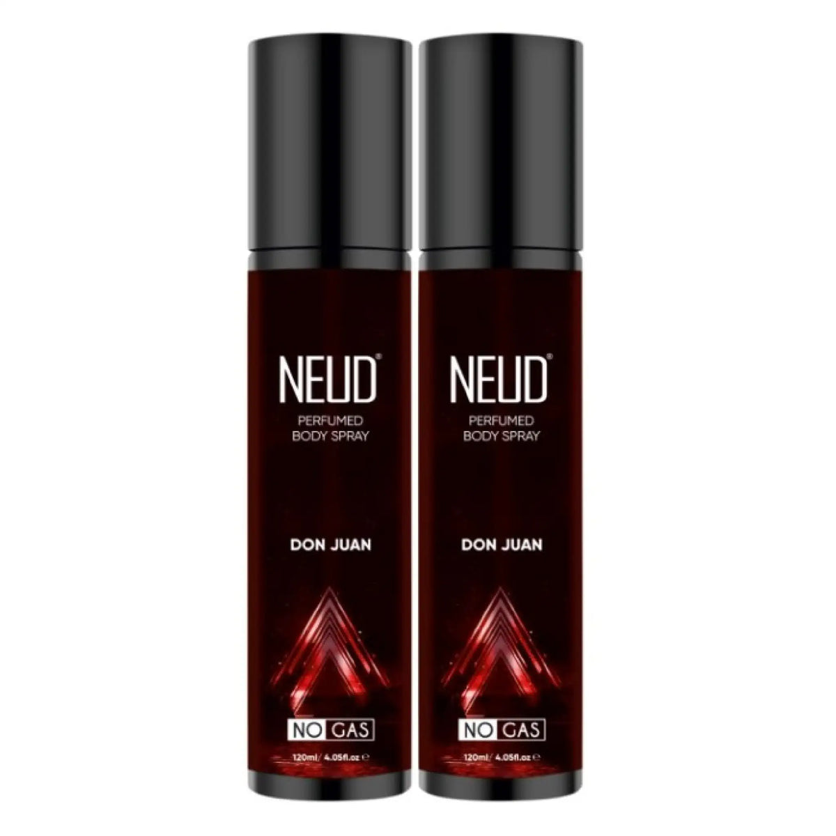NEUD Don Juan Perfumed Body Spray 2x120ml – No Gas Deodorant, Long-Lasting Fragrance