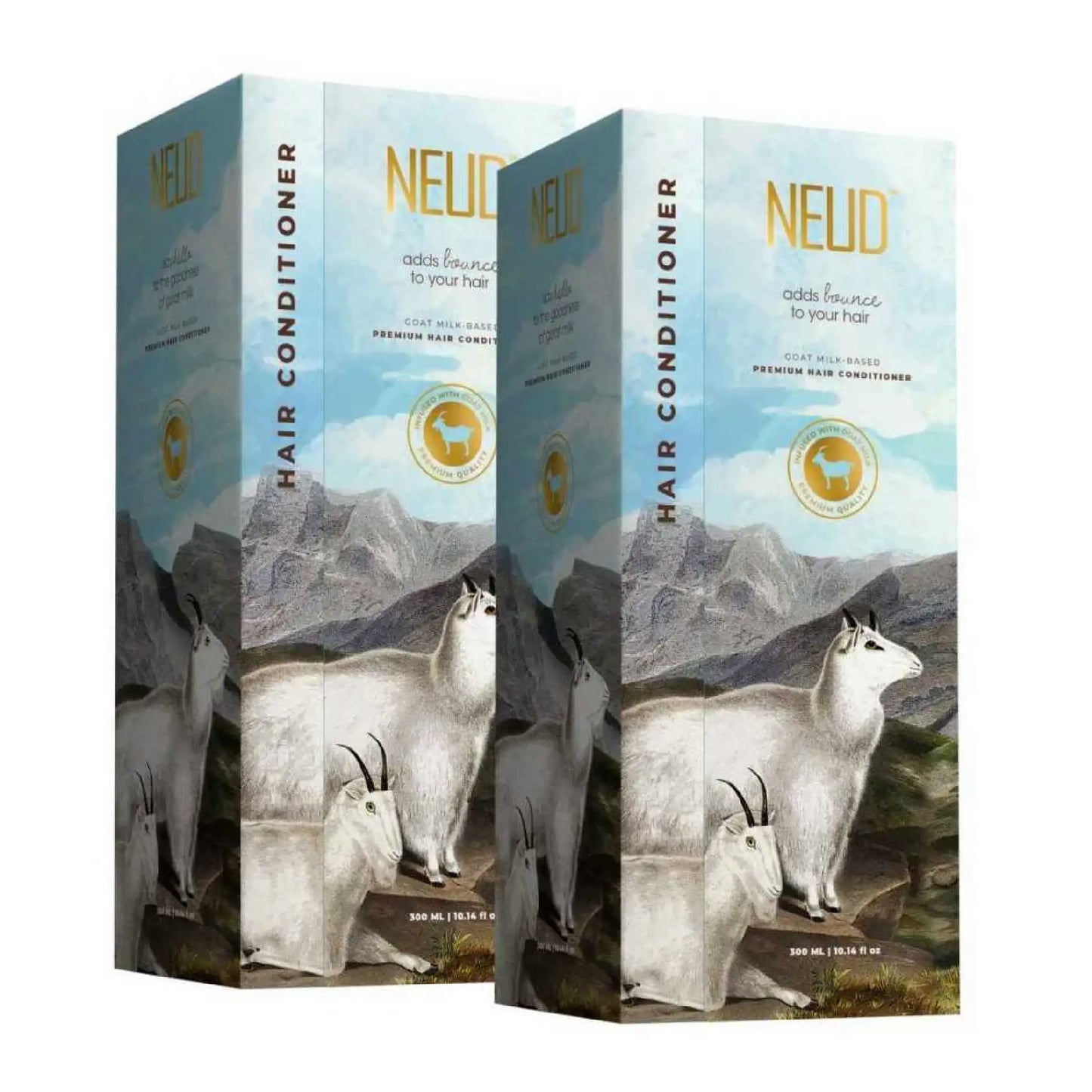 NEUD Goat Milk Hair Conditioner - 2x300ml Pack