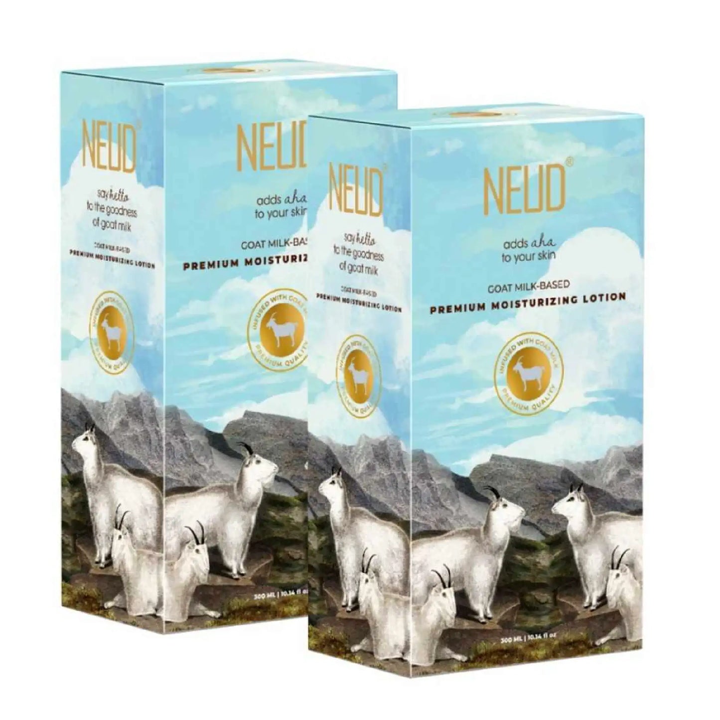 NEUD Goat Milk Moisturizing Lotion - 2x300ml Pack