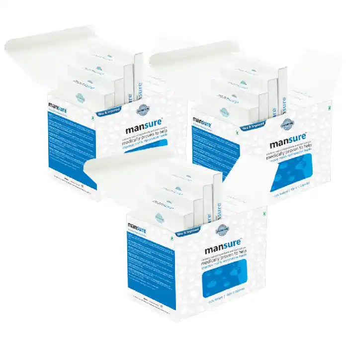 Buy 3 Packs ManSure Reproductive Health Ayurvedic Health Supplement for men directly from company - everteen-neud.com