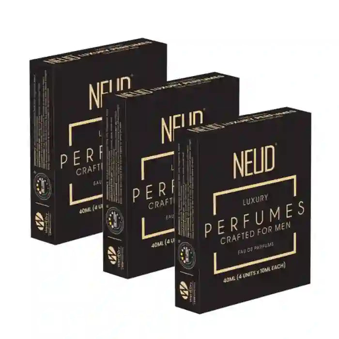 Buy 3 Packs NEUD Luxury Pocket Perfumes 4x10ml Gift Set for Men - Long Lasting Eau de Parfum - everteen-neud.com
