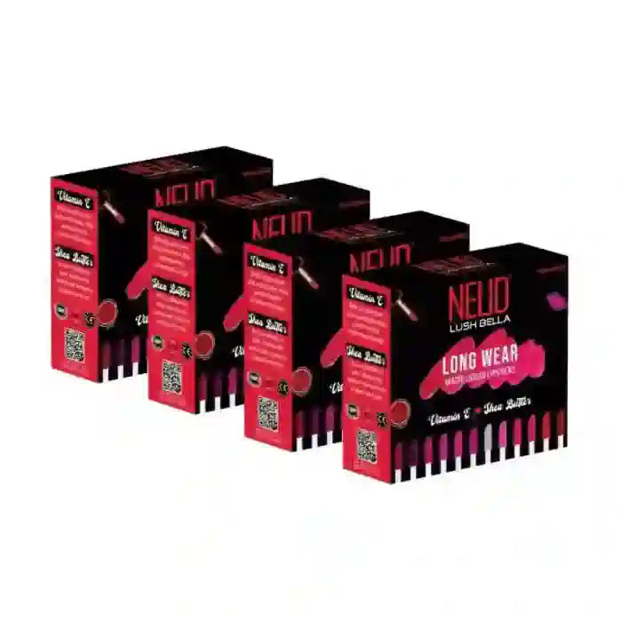 Buy 4 Packs NEUD Lush Bella Liquid Lipsticks 12x3ml - everteen.neud-com