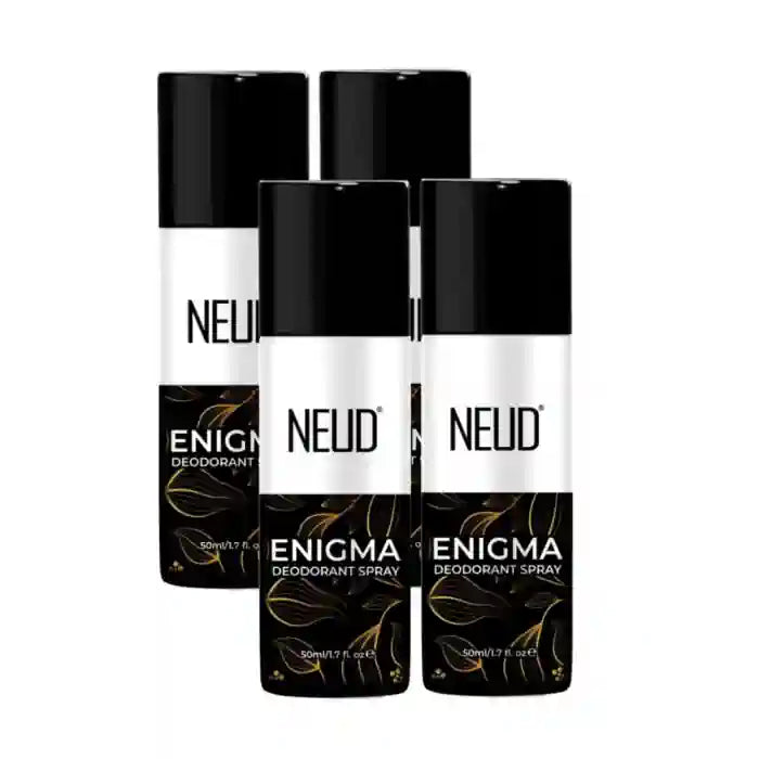 Buy 4 Packs NEUD ENIGMA Unisex Deodorant Perfumed Body Spray Mist 50ml for 24-Hour Odor Protection - everteen-neud.com