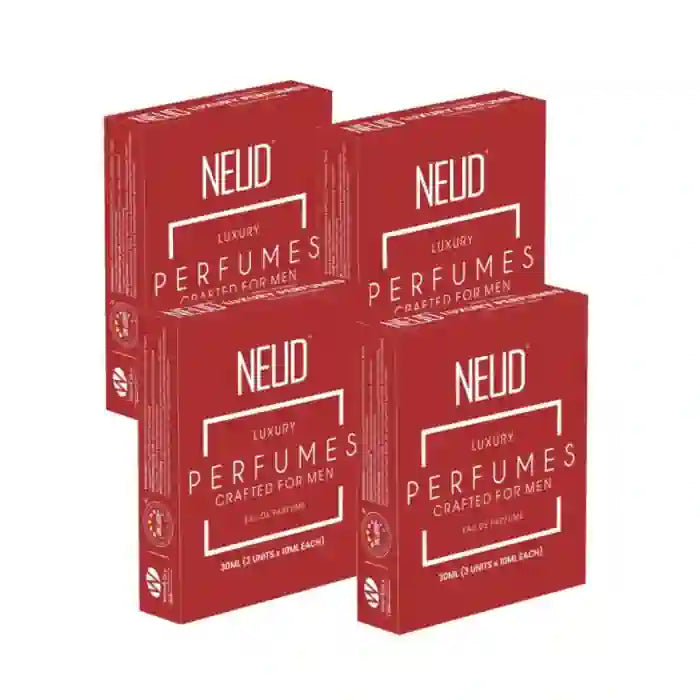 Buy 4 Packs NEUD Luxury Pocket Perfume 3x10ml Gift Set for Men - Long Lasting Fragrances from Company - everteen-neud.com