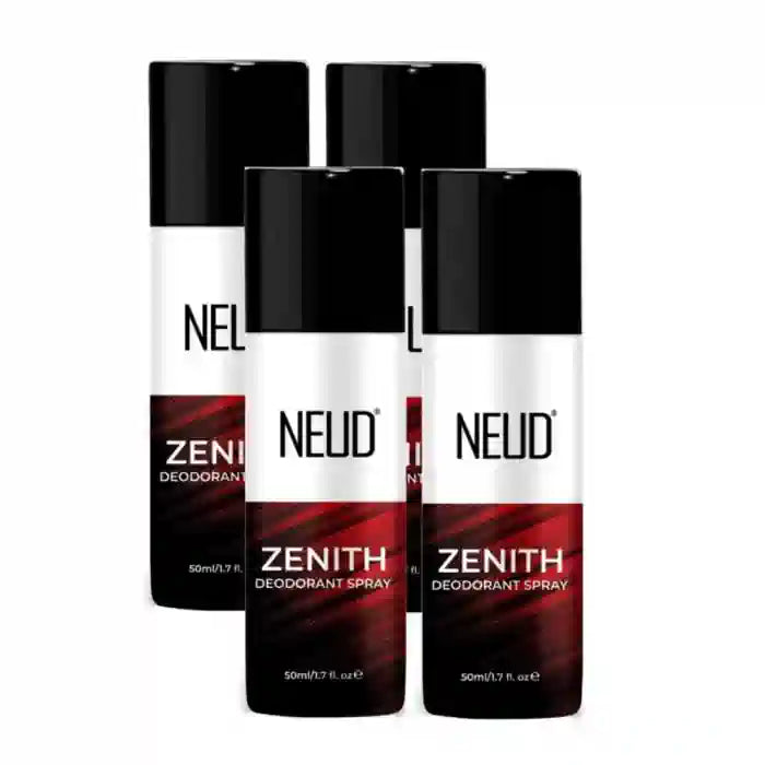 Buy 4 Packs NEUD ZENITH Unisex Deodorant Perfumed Body Spray 50ml for 24-Hour Odor Protection - everteen-neud.com