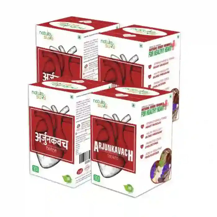 Buy 4 Packs Nature Sure Arjun Kavach Heart Wellness Tablets (90x4) directly from company - everteen-neud.com