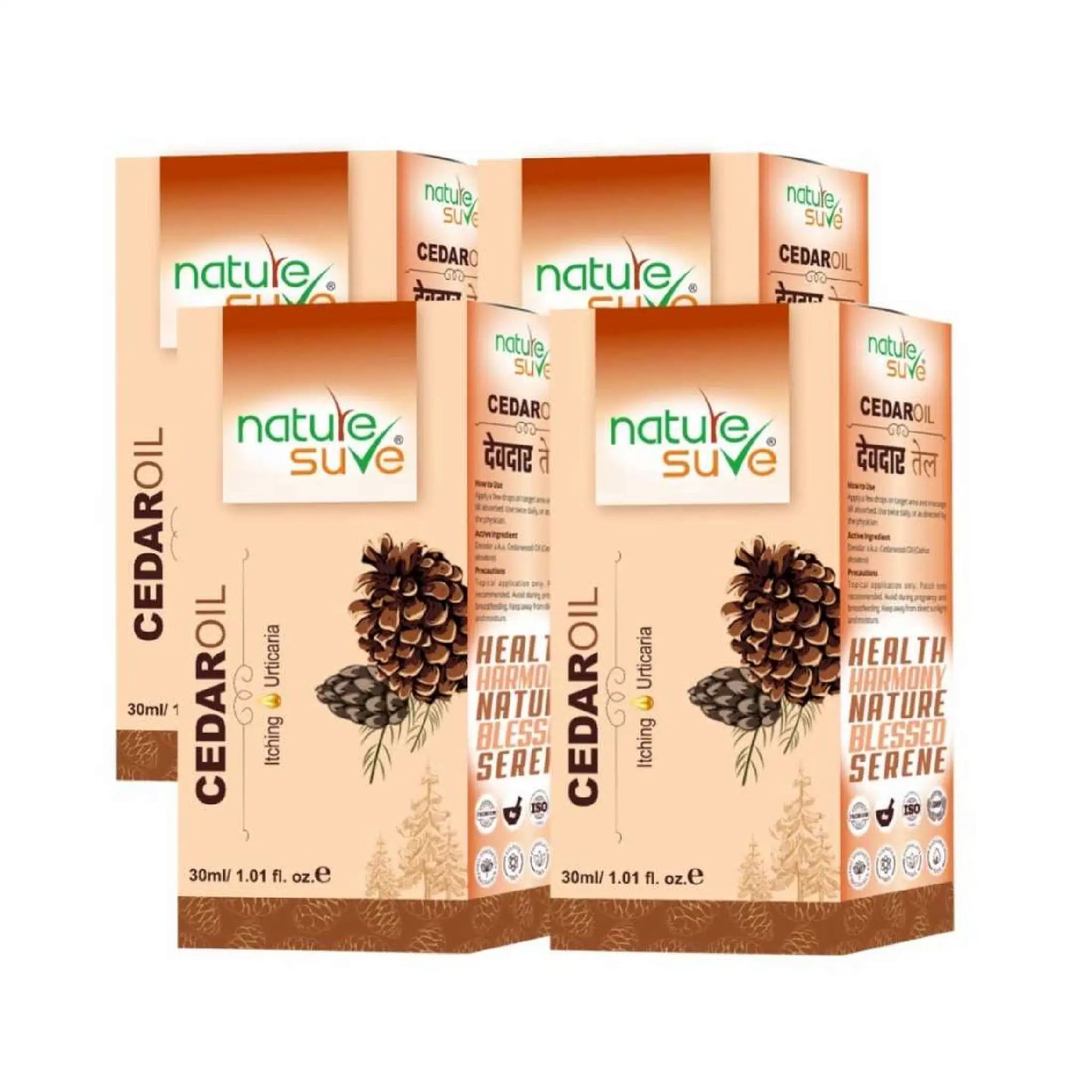 Nature Sure Cedar Deodar Oil 4x30ml – Classical Ayurvedic Oil