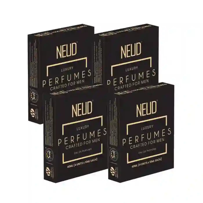 Buy 4 Packs NEUD Luxury Pocket Perfumes 4x10ml Gift Set for Men - Long Lasting Eau de Parfum - everteen-neud.com