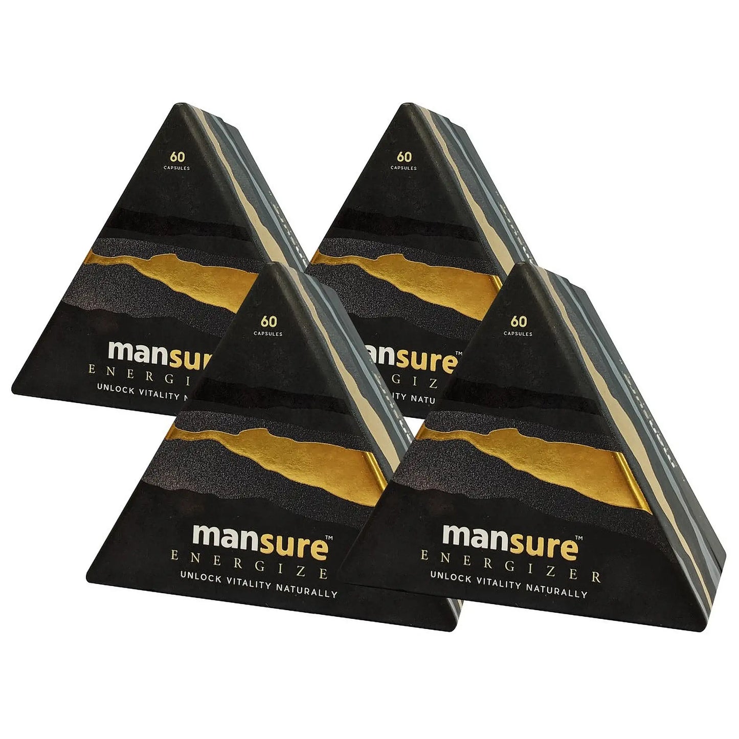 ManSure ENERGIZER 4x60 Capsules – Certified Ayurvedic Supplement for Men