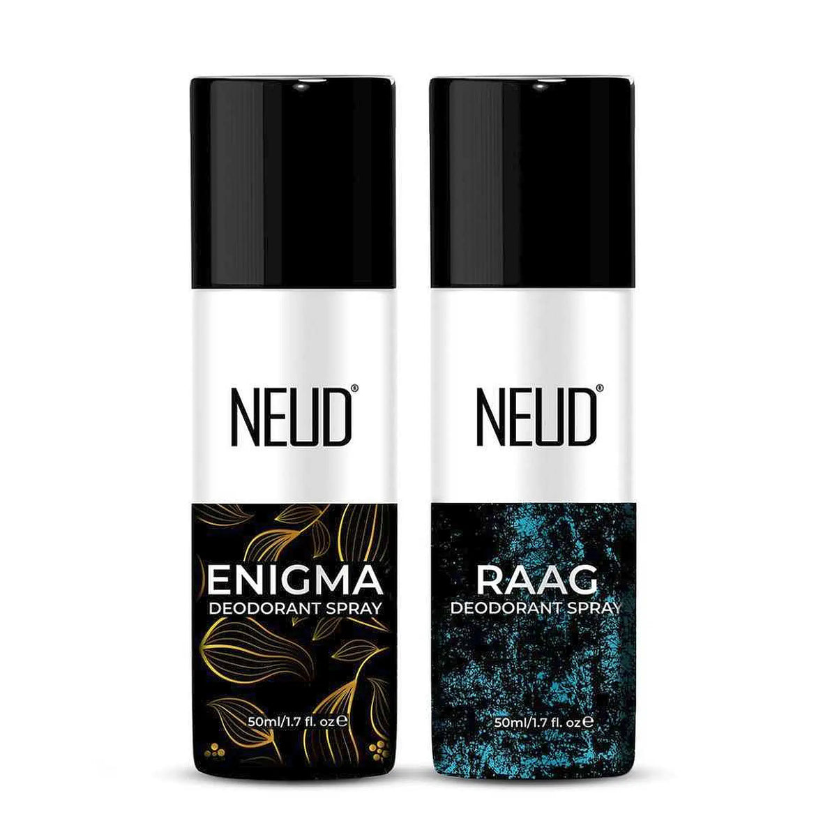 NEUD Unisex Deo Combo - Enigma 50ml and Raag 50 Deodorants