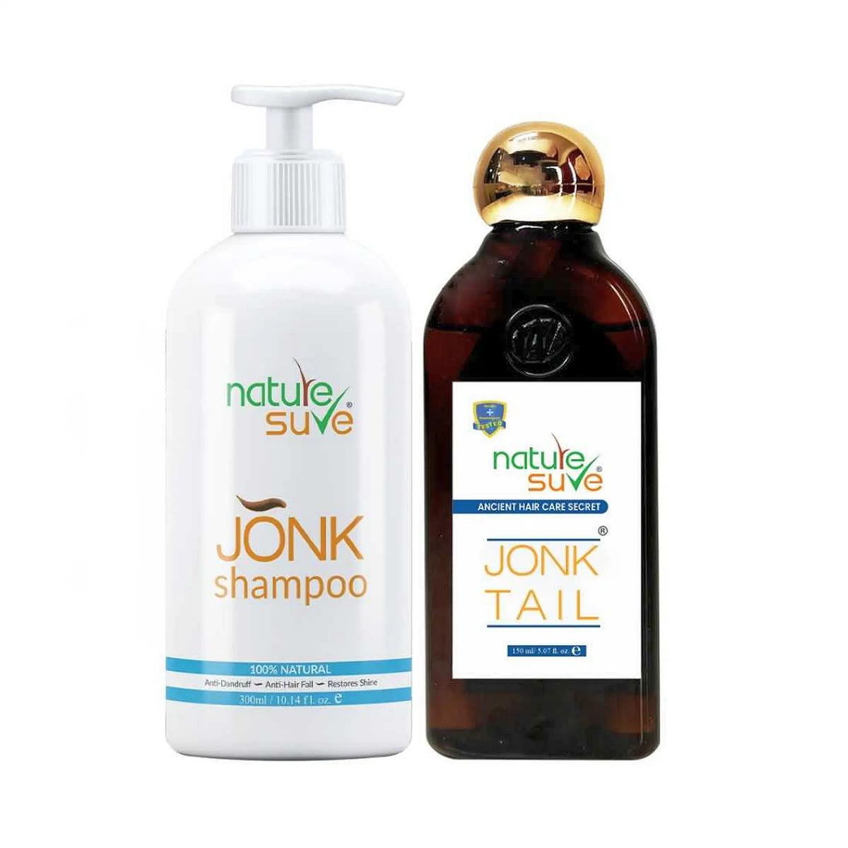 Nature Sure Combo – Jonk Tail Hair Oil 150ml and Jonk Shampoo 300ml