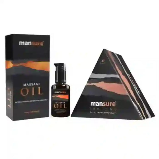 Buy ManSure Combo of Male Massage Oil and PROLONG Capsules For Men - everteen-neud.com