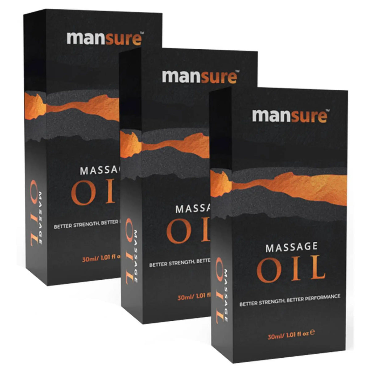 ManSure Massage Oil 3x30ml – Ayurvedic Intimate Massage Oil for Men