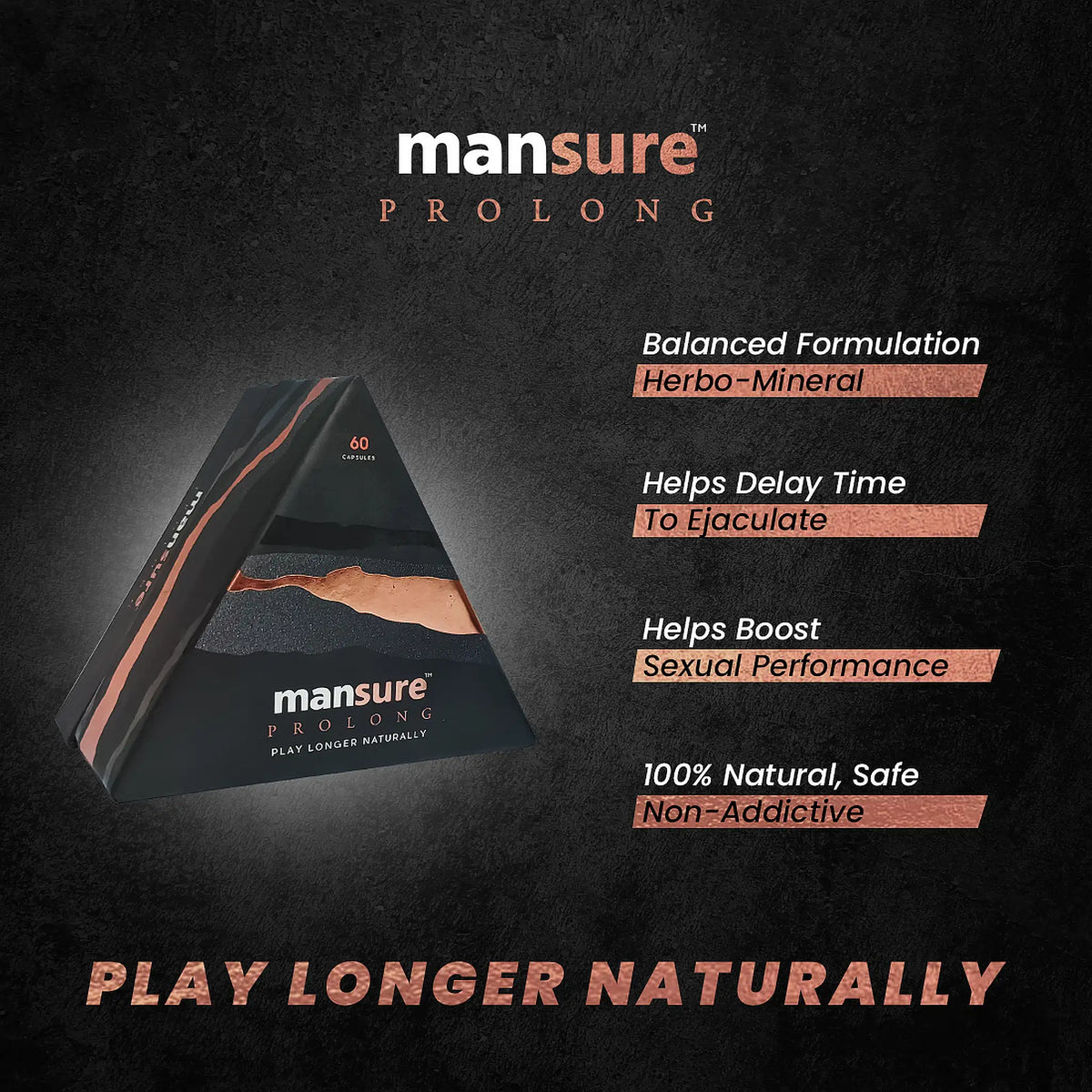 ManSure PROLONG – Natural, Balanced and Safe Ayurvedic Supplement for Men