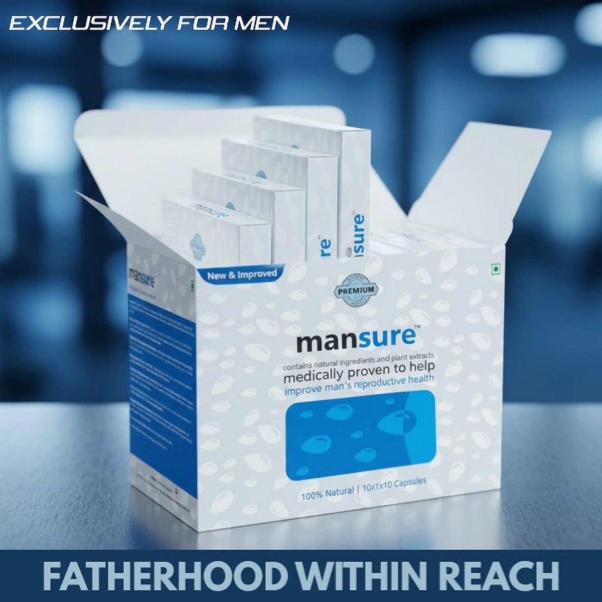 ManSure Reproductive Support Booster for Men – 60 Ayurvedic Capsules