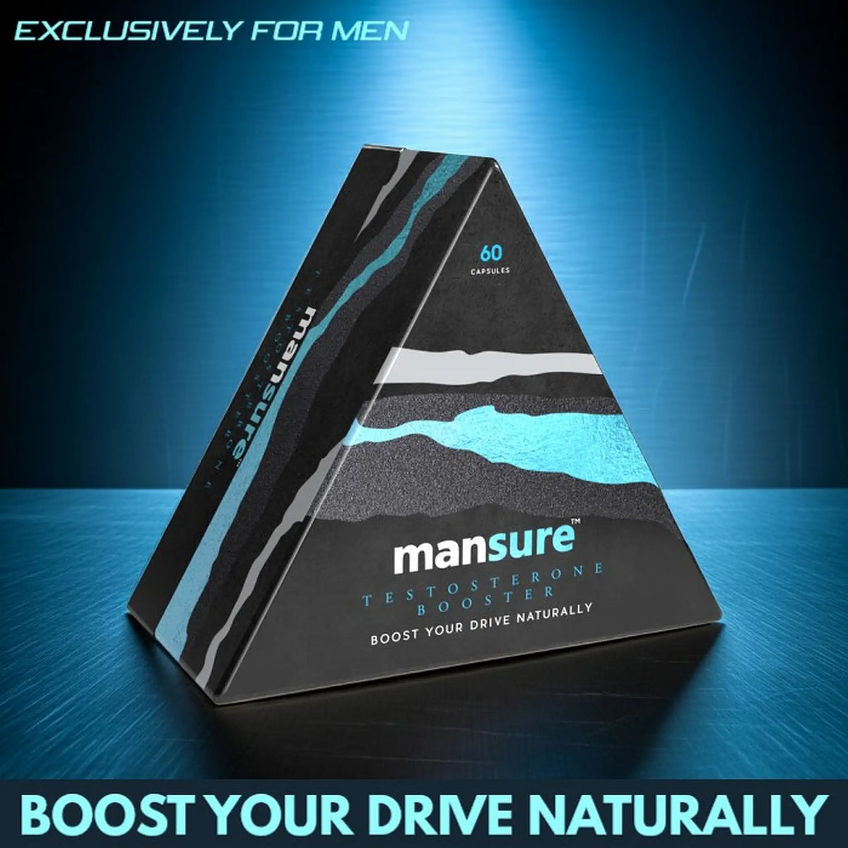 ManSure Testosterone Booster for Men – 60 Ayurvedic Capsules