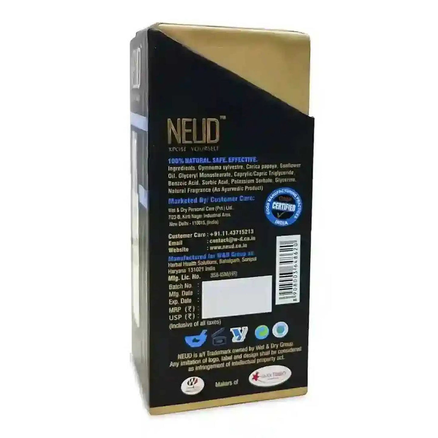 NEUD Natural Hair Inhibitor 80g – Ships Worldwide from India