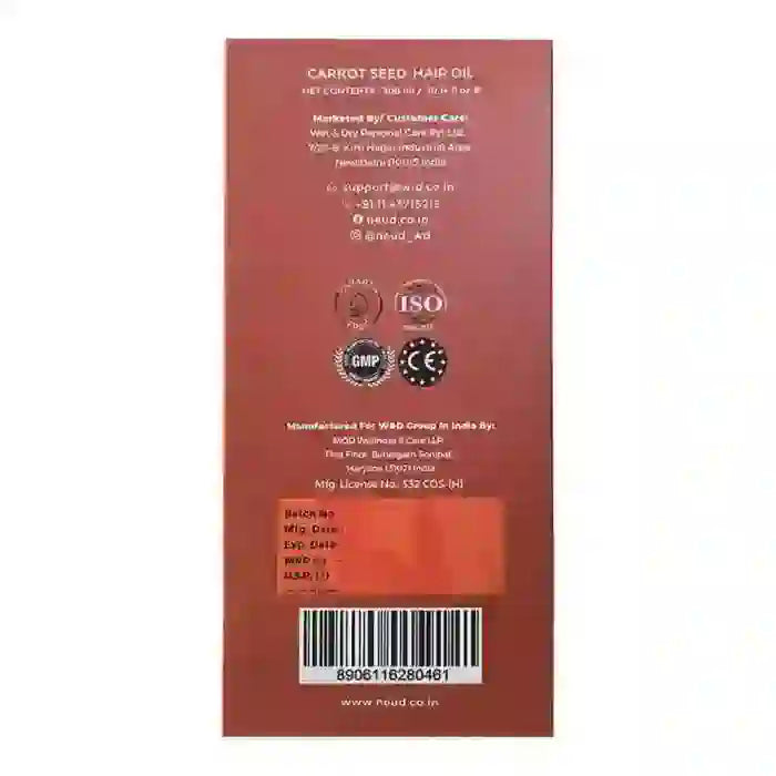 NEUD Carrot Seed Hair Oil 300ml is Shipped Worldwide - everteen-neud.com