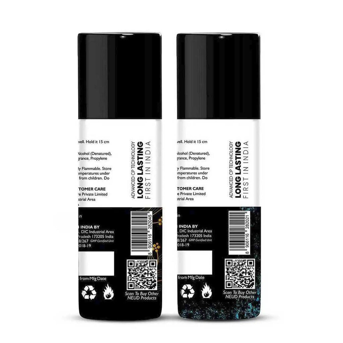 NEUD Combo of Enigma and Raag Deodorants 2x50ml - Ships Worldwide From India
