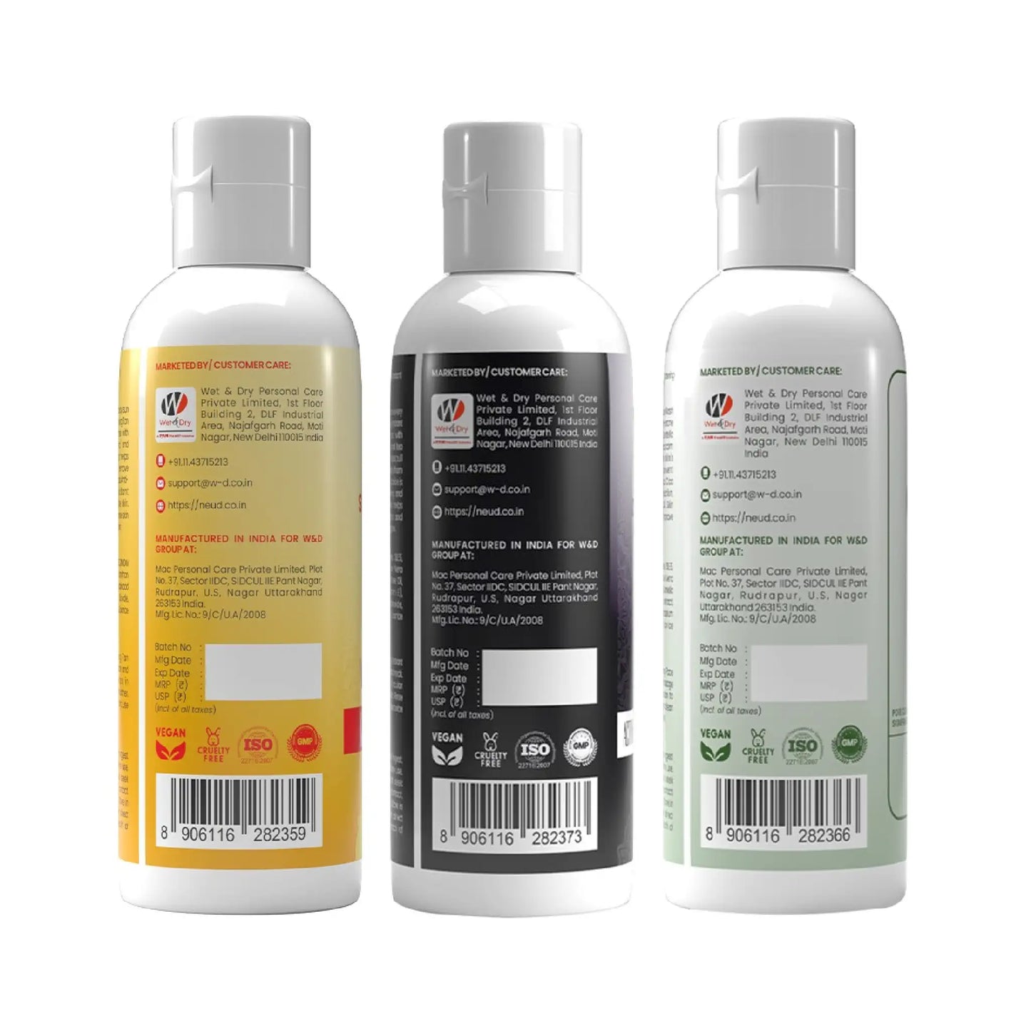 NEUD Cica Face Wash, Skin Brightening Face Wash and Deep Cleansing Face Wash Combo 3x100ml is shipped worldwide