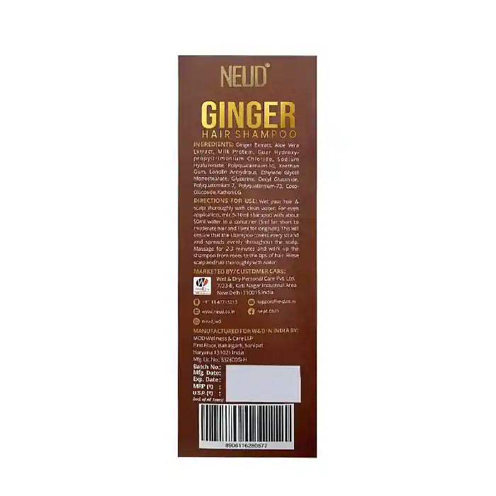 NEUD Ginger Hair Shampoo is Shipped Worldwide - everteen-neud.com