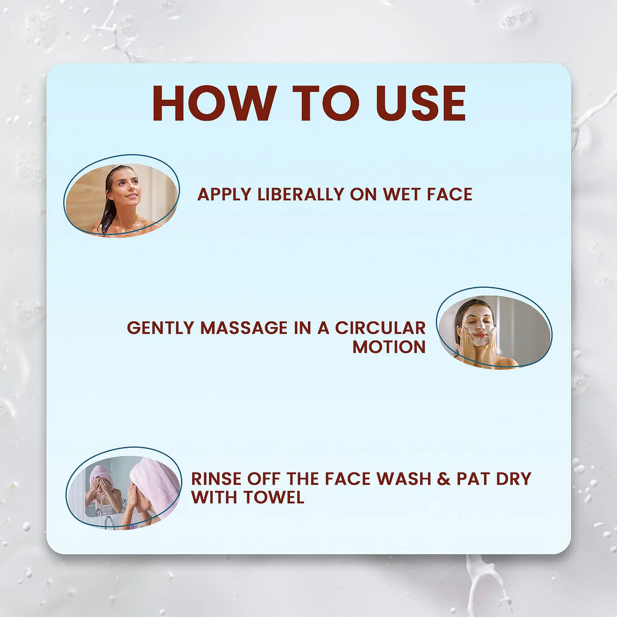NEUD Goat Milk Face Wash - Apply on Wet Face, Massage, Rinse Off, Pat Dry
