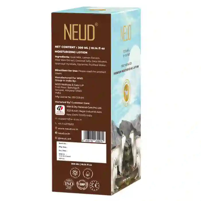 NEUD Goat Milk Moisturizing Lotion is Loaded With AHA for Skin Care is Shipped Worldwide - everteen-neud.com