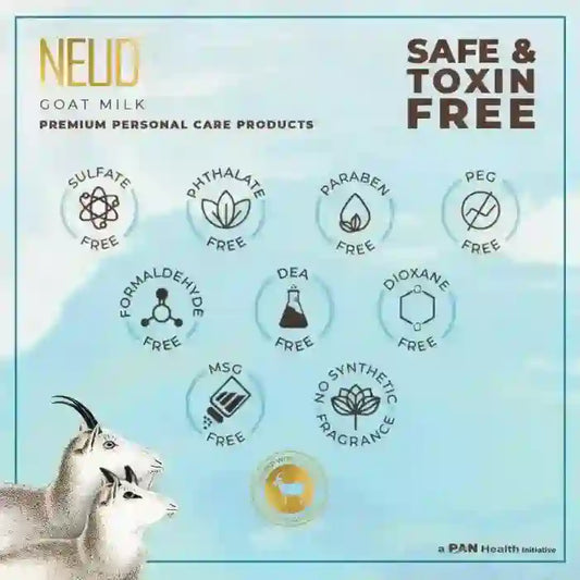 NEUD Goat Milk Personal Care Products Are Safe, Toxin-Free and Do Not Contain Sulfate, Phthalate, Paraben - everteen-neud.com
