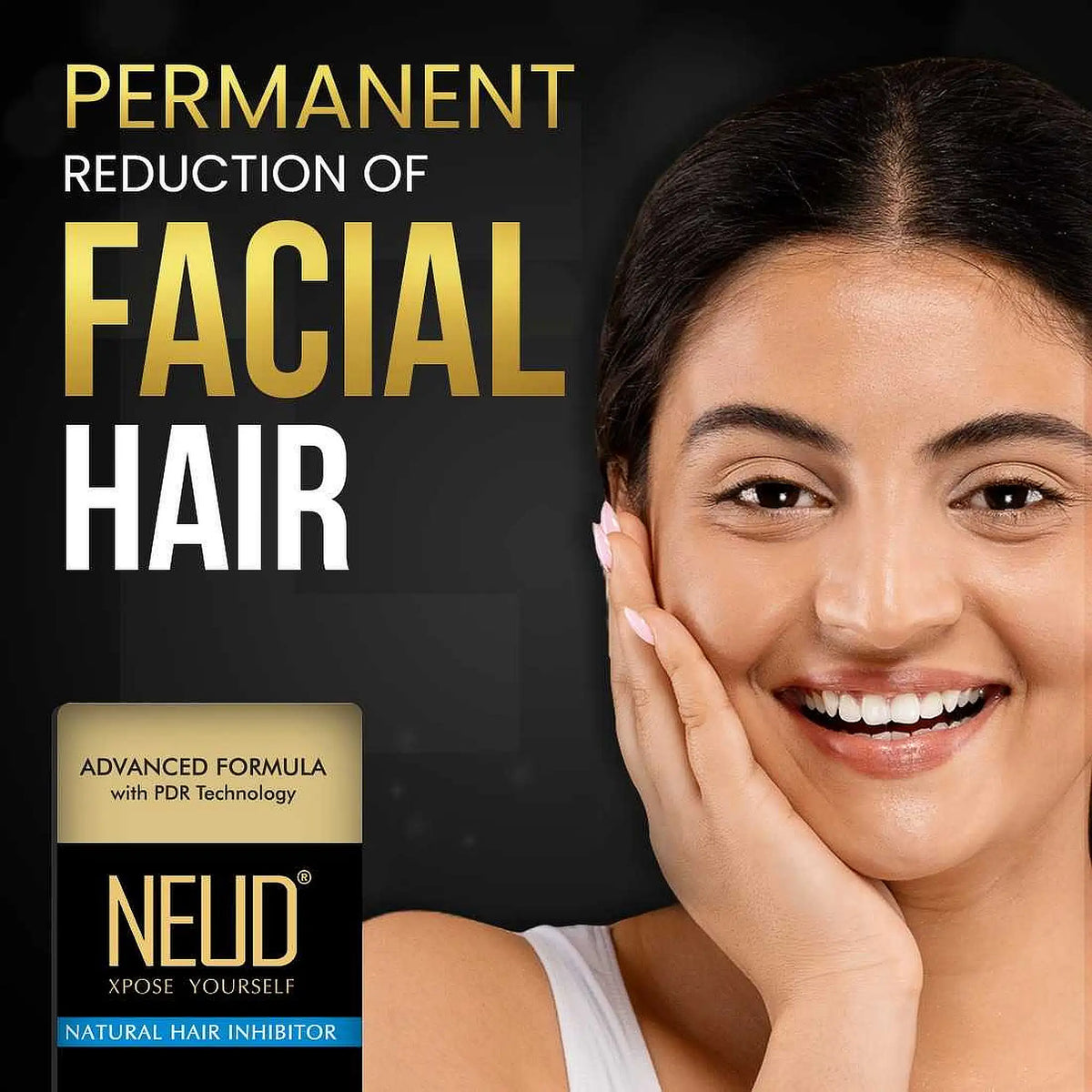 NEUD Natural Hair Inhibitor 80g – Slows Unwanted Hair Regrowth After Waxing