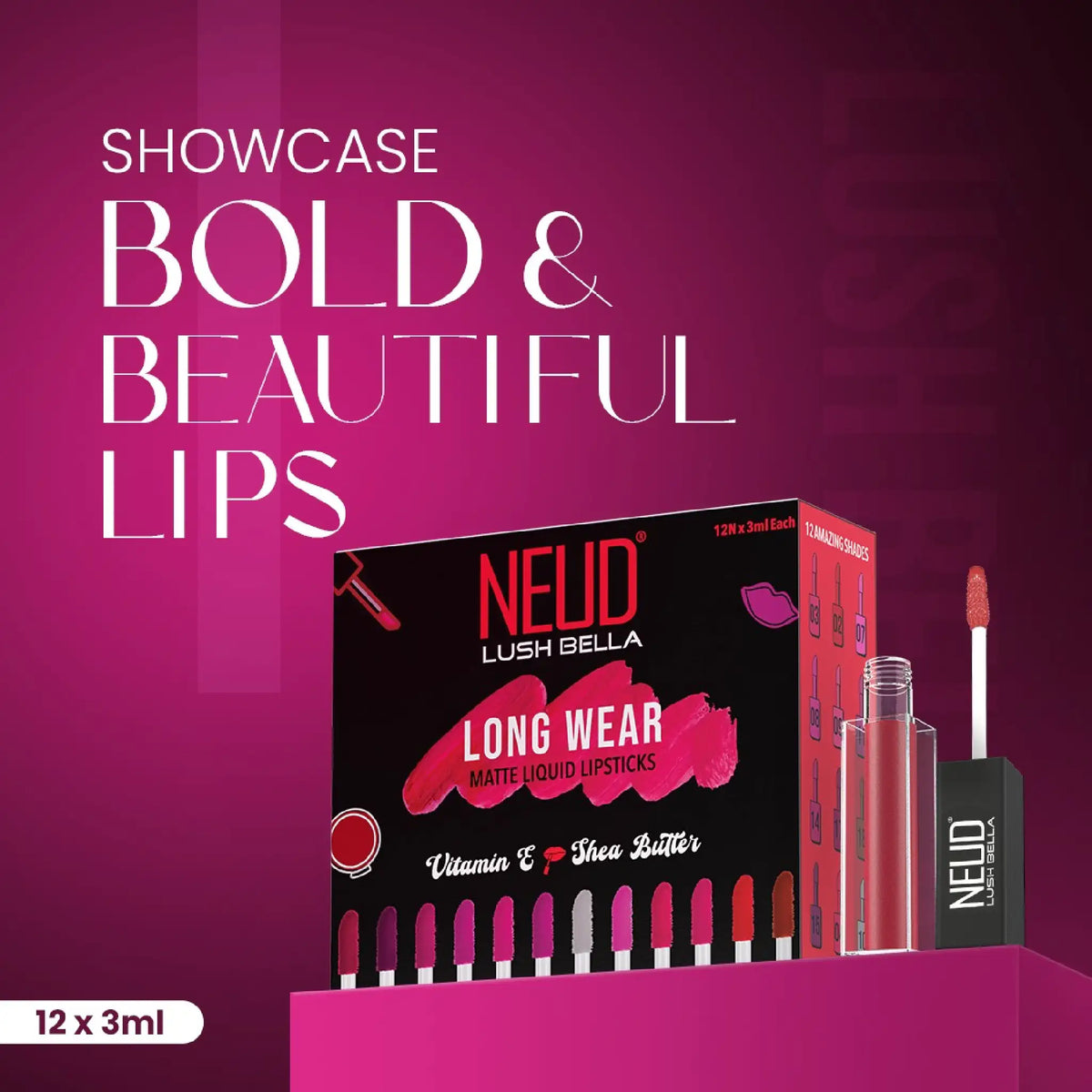NEUD Lush Bella Matte Liquid Lipsticks - For Bold and Beautiful Lips