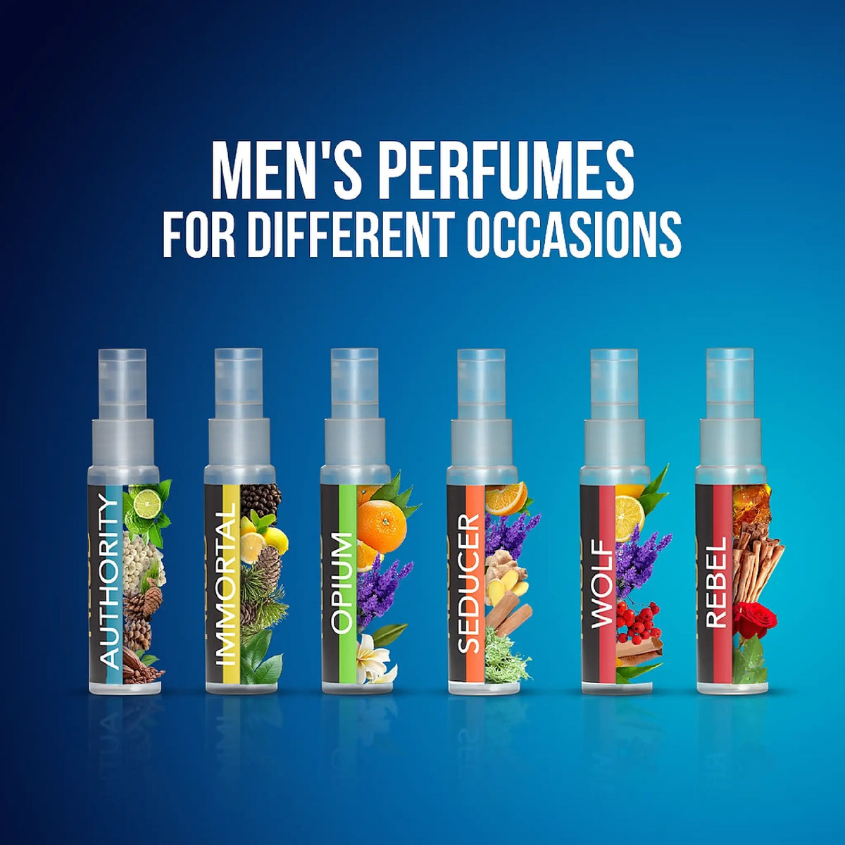 NEUD Luxury Pocket Perfumes for Men - Six Different Occasions
