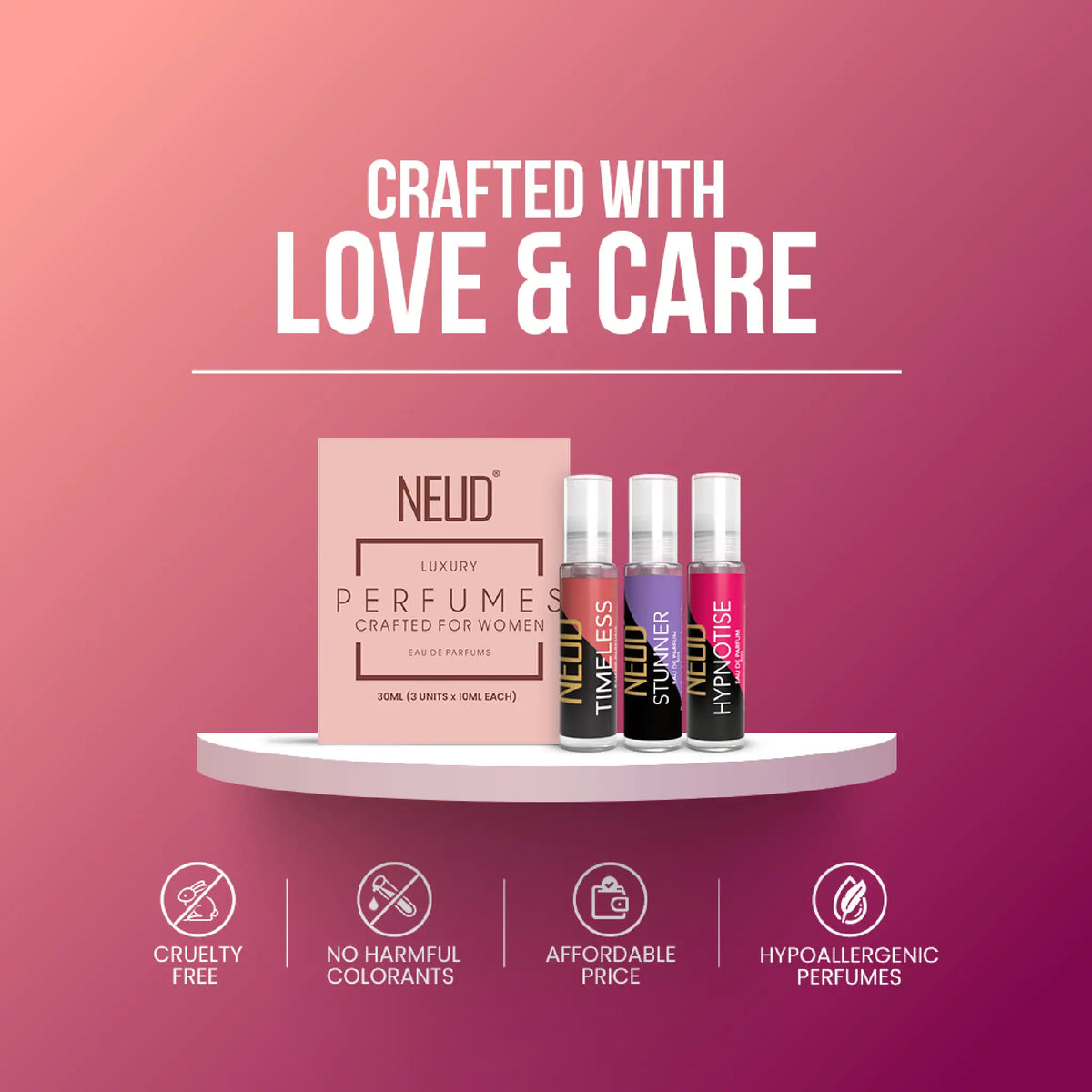 NELID Pocket Perfumes for Women - No Harmful Colorants, Hypoallergenic, Cruelty Free, Affordable Price