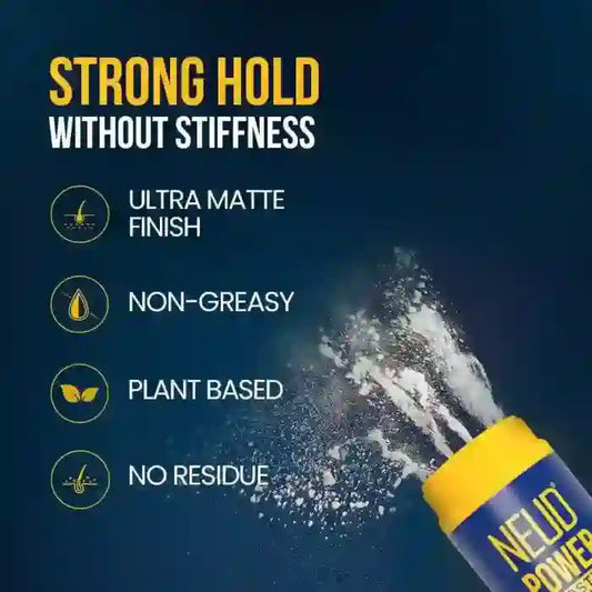 The non-greasy formula of NEUD Powder Hair Wax is plant based and gives you strong hold and matte finish without residue - everteen-neud.com