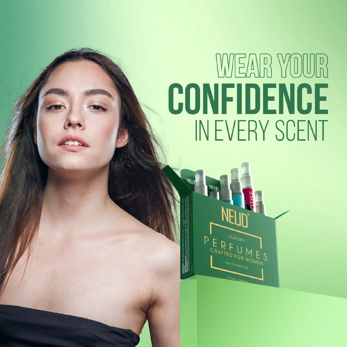 NEUD Luxury Perfumes for Women 6x10ml pack - Wear Your Confidence In Every Scent