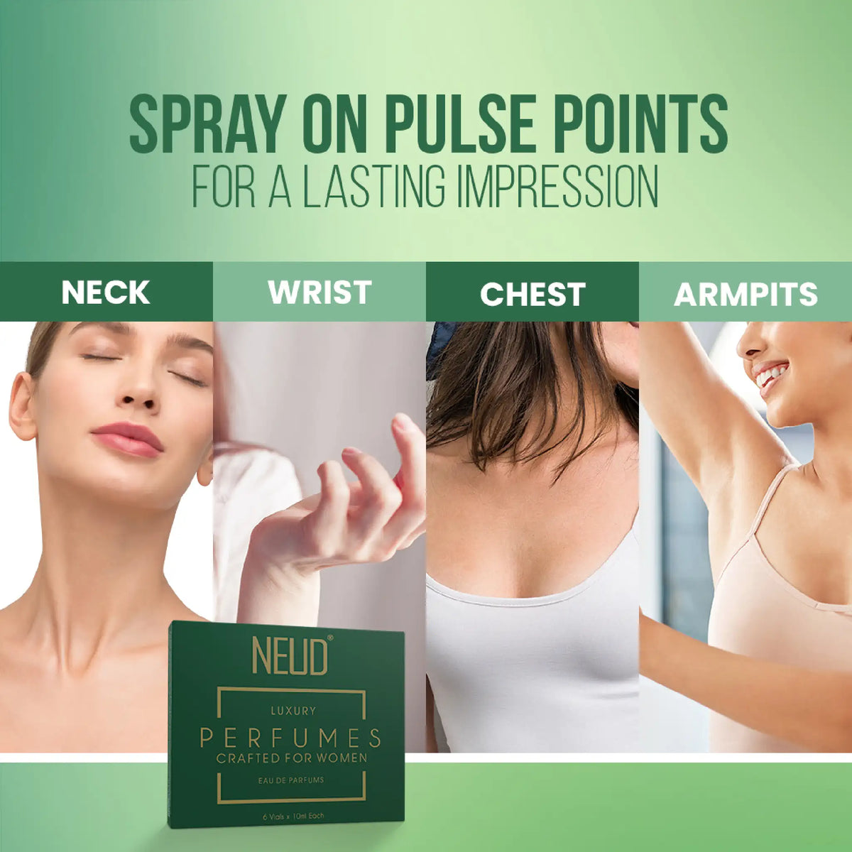 NEUD Luxury Perfumes for Women - Spray on Pulse Points For A Lasting Impression