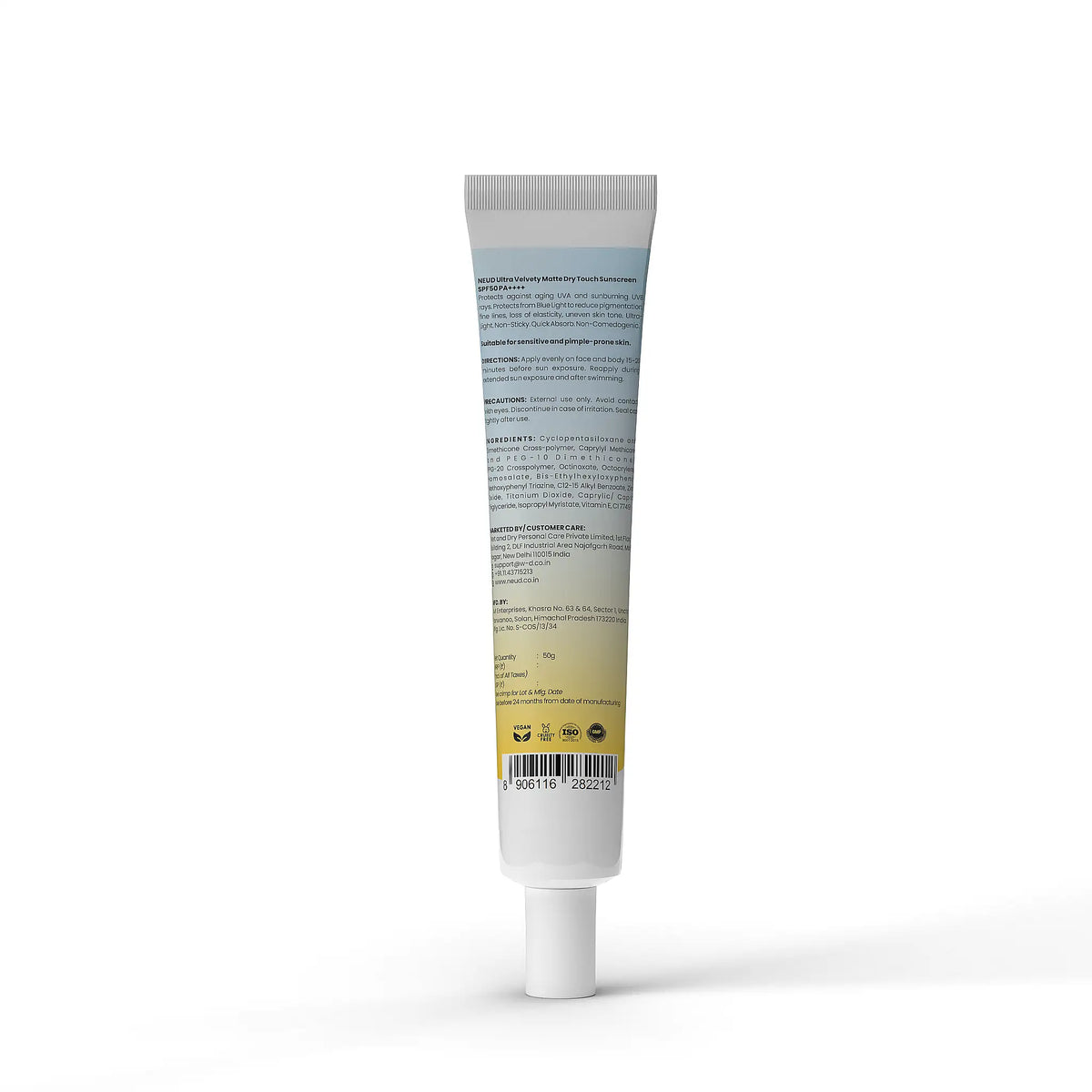 NEUD Ultra Velvety Matte Dry Touch Sunscreen SPF 50 PA++++ 50g – Ships Worldwide