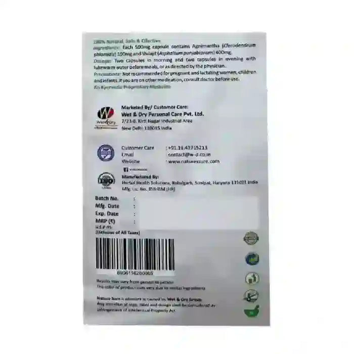 Nature Sure Agnimantha Weight Loss Formula Capsules Are Shipped Worldwide- everteen-neud.com