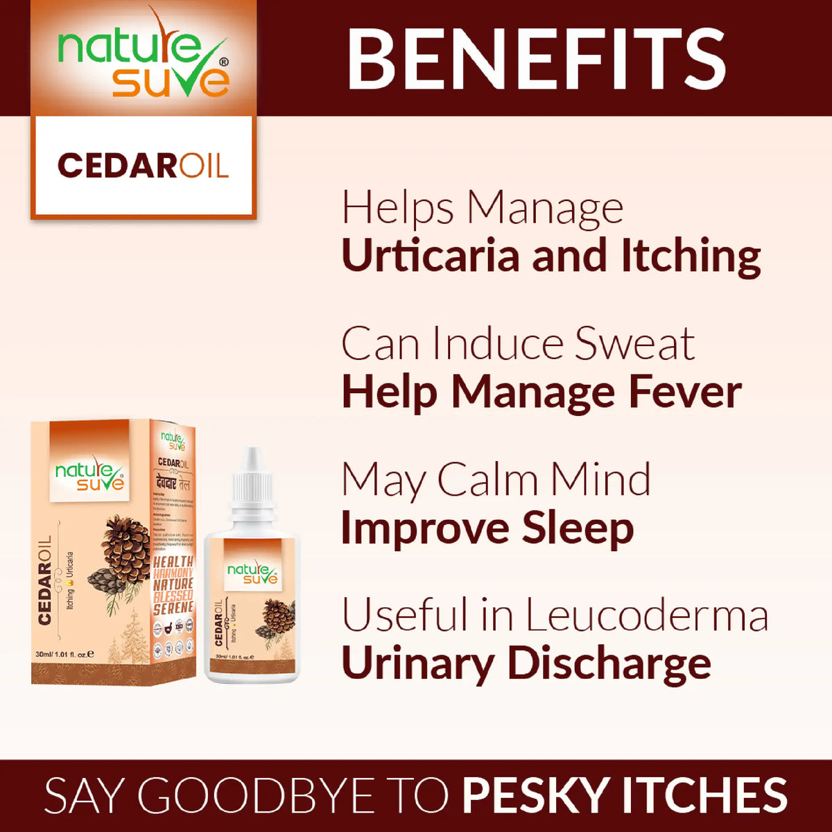 Nature Sure Cedar Deodar Oil – Ayurvedic Topical Oil for Skin and Scalp Wellness
