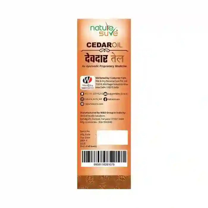 Nature Sure Cedar Oil Deodar Oil for Itching and Urticaria Is Shipped Worldwide - everteen-neud.com