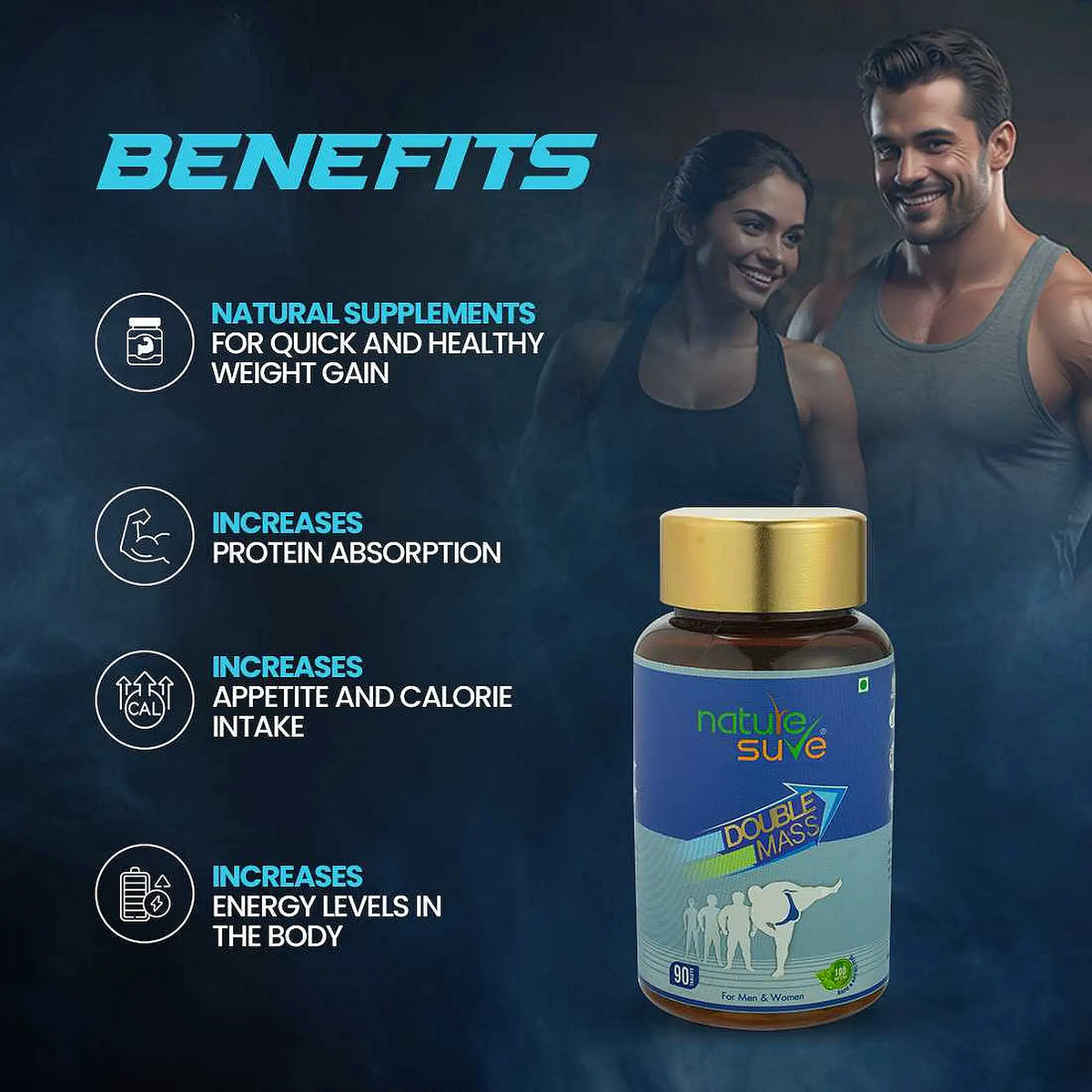 Nature Sure Double Mass – Herbs and Protein Blend to Support Appetite and Calorie Absorption