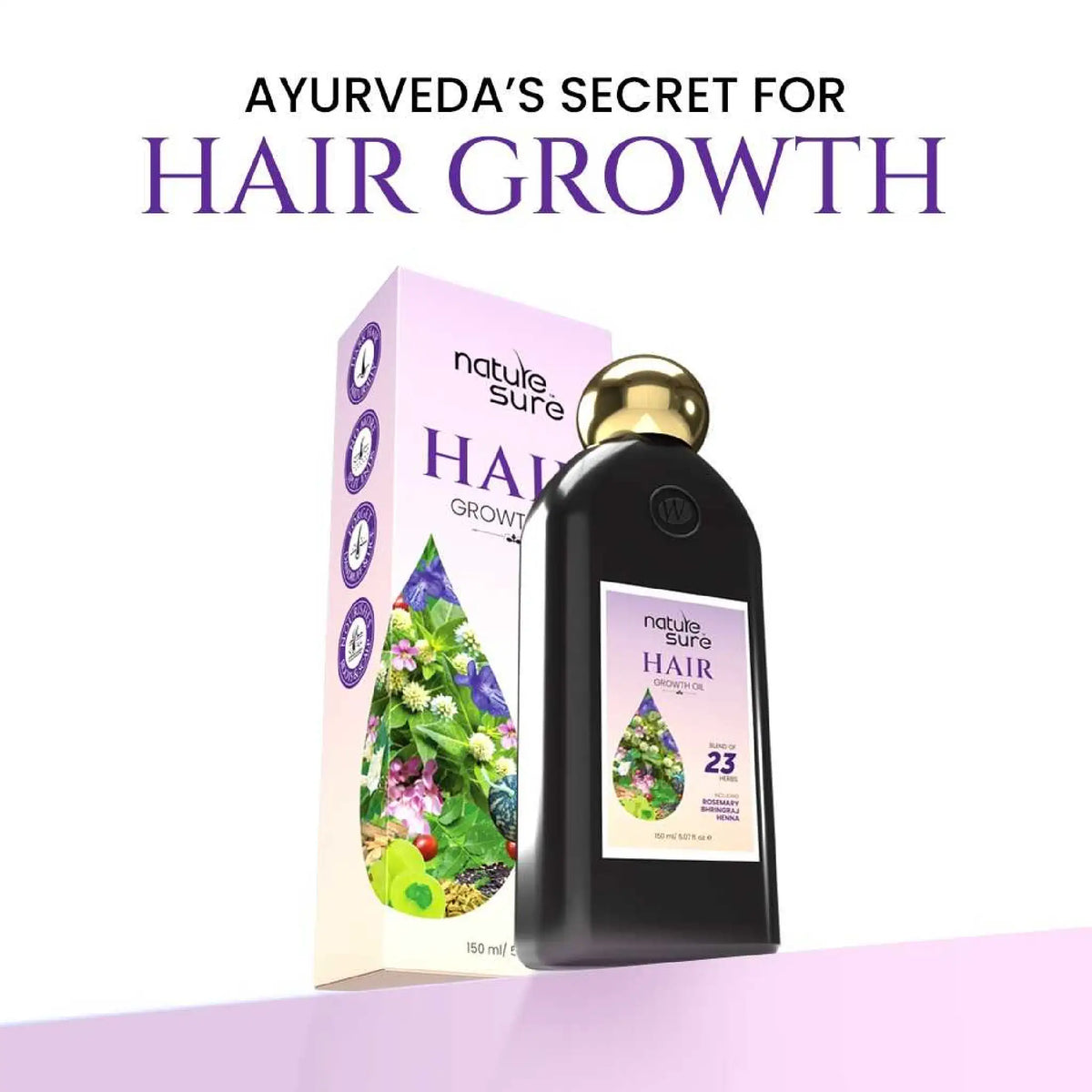 Nature Sure Hair Growth Oil - Ayurveda's Secret From India