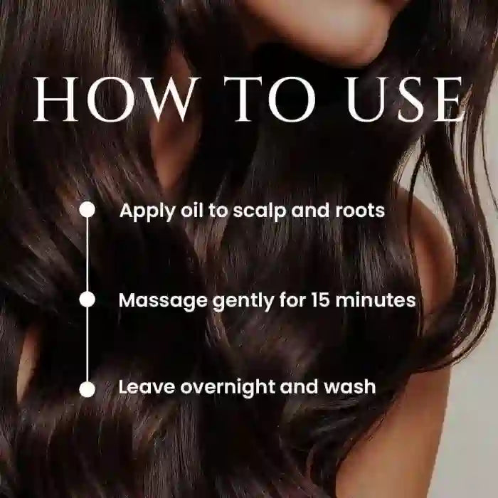 Nature Sure Hair Growth Oil - Apply and Massage For 15 Minutes At Night, Wash Next Morning