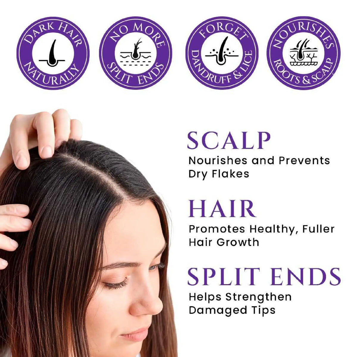 Nature Sure Hair Growth Oil – Helps Reduce Split Ends and Supports Scalp Health