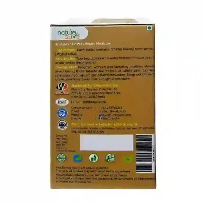 Nature Sure Kalonji Black Seed Nigella Tablets are Shipped Worldwide - everteen-neud.com